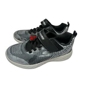 Skechers Microspec Max Sneakers Black Gray Knit Mesh Boys NWT Lightweight